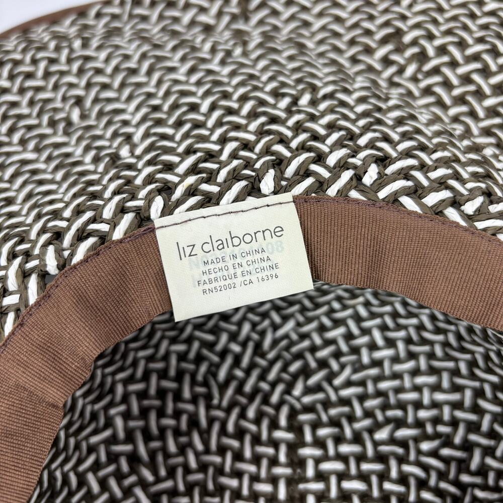 Liz Claiborne Sun Hat Wide Brim Beach Vacation Resort Quiet Luxury Old Money - Picture 6 of 6